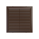 Решетка 1313С Brown (коричневая), вентиляционная с сеткой 138х138