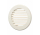 Решетка круглая 10РКН сл.кость / IVORY, наружная вентиляционная D100, ASA-пластик